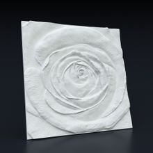 Стеновая гипсовая 3D панель – Роза, 500х500mm