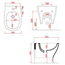 ArtCeram Биде подвесное Ten TEB002 01;00