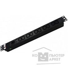 Цмо Блок розеток Rem-10 без шнура с инд., 10 IEC 60320 C13, вход IEC 60320 C14, 10A, алюм., 19" R-10-10C13-I-440-Z