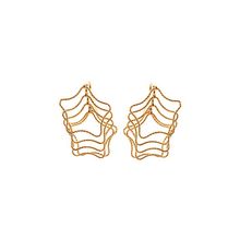 Серьги, серебро 925 проба, арт. CC125_gold