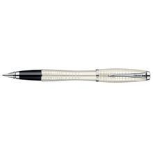 Parker Перьевая ручка Parker Urban Premium F204, Pearl Metal Chiselled CT