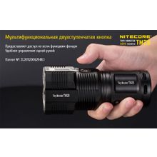 NiteCore Поисковый фонарь TM28, со встроенным З У + Аккумуляторы IMR 3100mA (комплект) компании NiteCore