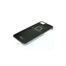 Накладка HOCO для iPhone 5 British Style Silvery Ring черная