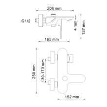 WasserKRAFT Смеситель для ванны Dinkel 5801