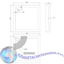 Душевой поддон Aquanet HX108 90х90