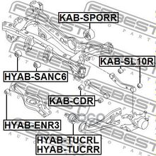 Сайлентблок Поперечного Рычага Подвески | Зад Прав Лев | Hyundai Ix35 Tucson 10my 2009-2015 Febest арт. KABSL10R