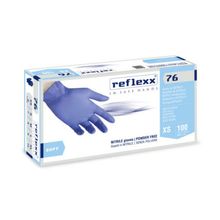 Перчатки Reflexx R76-L нитриловые синие 50 пар