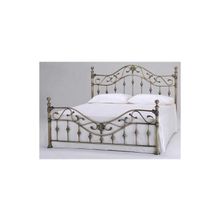 Кровать 9907 L (Размер кровати: 140Х200, Цвет: Antique brass - Античная медь, с кристаллом)
