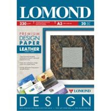LOMOND 0918132 фотобумага глянцевая Кожа Premium А3 (297 х 420 мм)  230 г м2, 20 листов