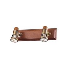 Odeon Light 1972 2W VIRSU ODL08 400 бронза   дерево GU10 2x50W