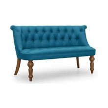 Диван прямой Мока loveseat Camden дизайн 2 голубой-экокожа