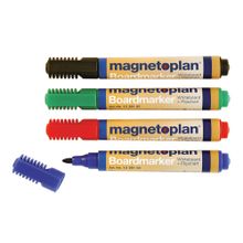 12 281 Набор из 4-х разноцветных маркеров Magnetoplan для досок и бумаги