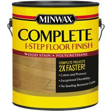 Minwax Complete 1 Step Floor Finish 3.785 л полуматовое коричневый желудь