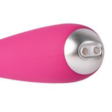 Ярко-розовый G-стимулятор IRIS Clitoral   G-spot Vibrator - 18 см.