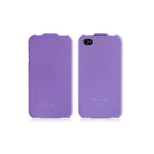 Кожаный чехол HOCO Duke Leather Case Purple для iPhone 4 4S