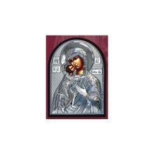 Икона Богородицы "Федоровская", ЮЛ (серебро 960*) в рамке Классика