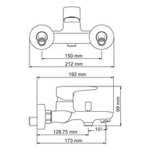 Wasserkraft Vils 5601 хром для ванны