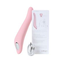 Розовый вибратор S-HANDE KISS с ротацией - 21,4 см. Розовый