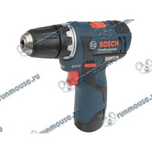 Шуруповерт Bosch "GSR 10.8 V-EC Professional" 06019D4000, аккум.(Li-Ion 10.8В, 400 1300об. мин., быстроз.) + доп.аккум. + кейс [123351]