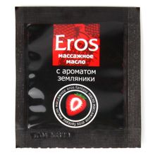 Масло массажное Eros c ароматом земляники 4 г