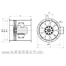 Systemair AXC-EX 800-9 36°-4