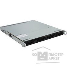 Supermicro SYS-5018R-M 1U, 350W, LGA2011-R3, Intel C612, 8xDDR4, 4xHDD 3.5", 2xGbE, IPMI