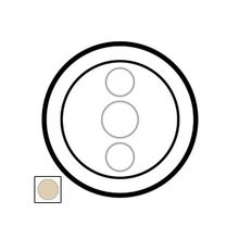 Лицевая панель - Программа Celiane - светорегулятор сенсорный Кат. № 0 670 43 - стекло белая глина | код 066285 | Legrand