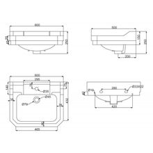 Чаша раковины BelBagno TREVI  BB135L