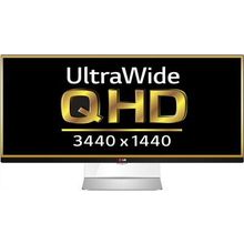 Монитор LG 34UM95, 4K, 3440x1440, 5M:1, 300cd m^2, HDMI, DP, Thunderbolt, 5ms, IPS, черный, с колонками