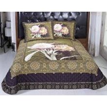 Покрывало сатиновое Цветы 230х250 H21-230 СайлиД