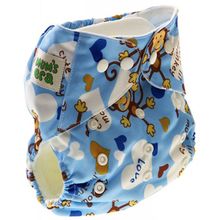 Mums Era Обезьянки голубой с вкладышами