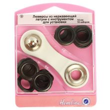 Hemline Люверсы с инструментом для установки 14 мм серии "G"