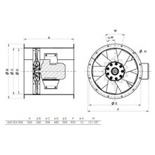 Systemair AXC-EX 500-9 22°-4