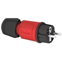 Bals Вилка c разгрузкой натяжения кабеля  Schuko Bals 7373 250 В 16 А IP44 винтовые клеммы красная