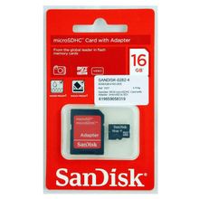 Карта памяти Sandisk microSDHC 16Gb