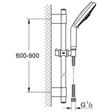 Душевой гарнитур Grohe Rainshower Cosmopolitan 160 (28763001)