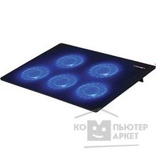 Crown Подставка для ноутбука CMLC-1105 black 15,6”, 5 куллеров, подстветка, регулировка скорости вращения, размеры Д Ш В 345 245 20мм