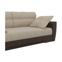 Смарт Диван прямой Амстердам Brown&Beige еврокнижка