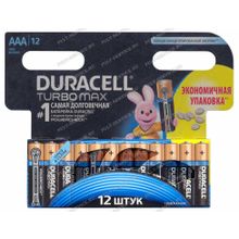 Батарейка Duracell LR03 (AAA) (1,5V) Turbo Max блист-12