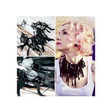 Кожаное колье