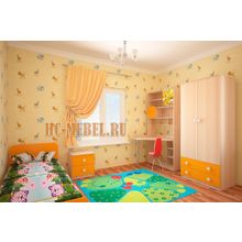 Детская мебель ЖИЛИ-БЫЛИ, комплект-4 оранжевый