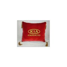  Подушка Kia cerato красная с кистями золото
