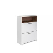 Моби Лайт Тумба под обувь 08.136 Белый Орех Селект Каминный ID - 308484