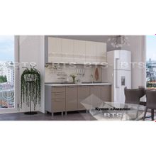 БТС Амели Кухня 200 см.( Мокко Твист)