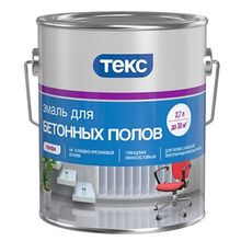 ТЕКС эмаль для бетонных полов серая (2,7л) ПРОФИ   ТЕКС эмаль для бетонных полов серая (2,7л) КЛАСС ПРОФИ