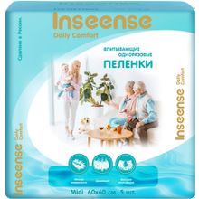 Inseense Daily Comfort 600 * 600 мм 5 пеленок в упаковке