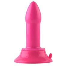 ToyFa Розовая анальная втулка с широким основанием POPO Pleasure - 11,9 см. (розовый)