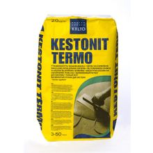 KIILTO KESTONIT TERMO Грубый выравнивающий раствор серого цвета на цементной основе с содержанием армирующих волокон для заливки системтеплого пола: электрокабель или водяные трубы 20 кг KIILTO