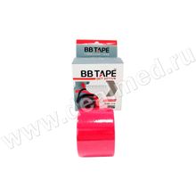 Кинезио тейп BBtape,5см*5м, цвет красный, Южная Корея