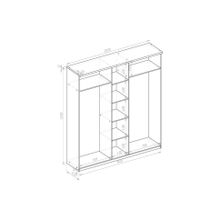 Смарт Шкаф распашной София-10 пятидверный мдф